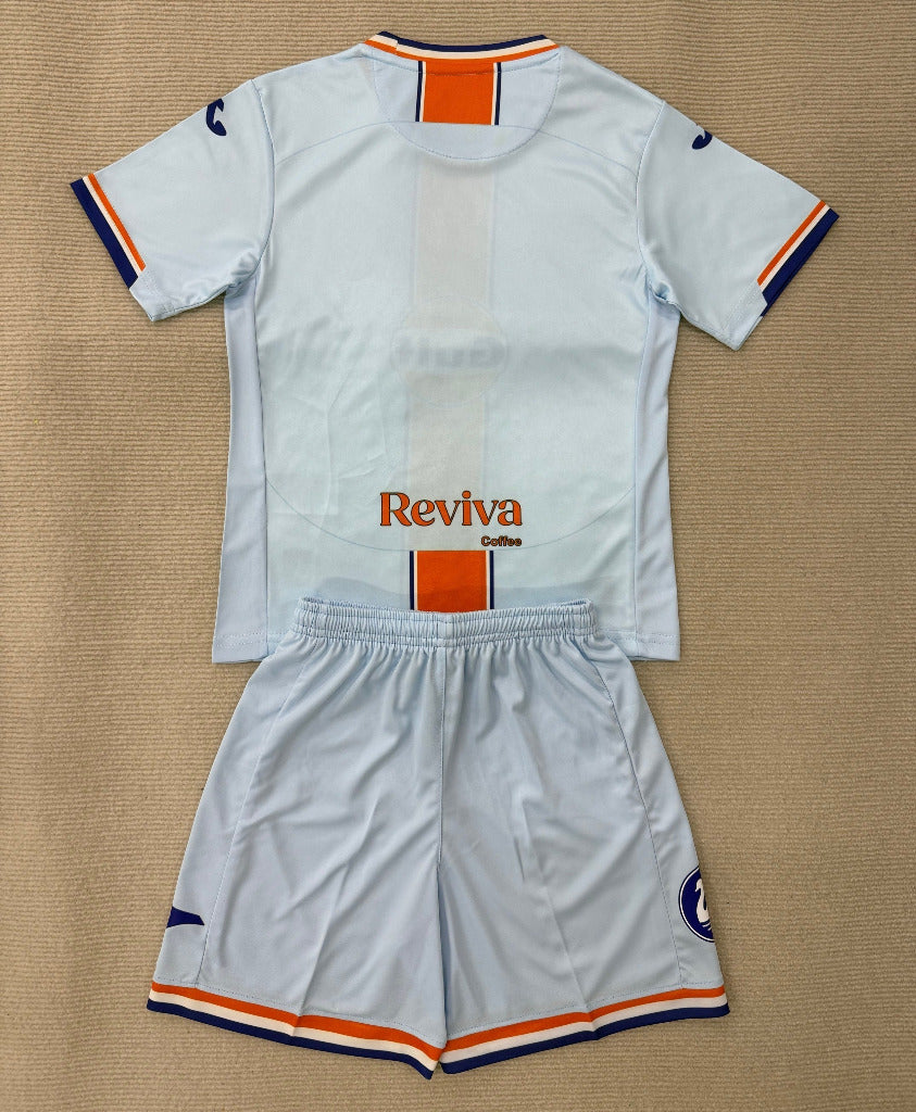 Swansea City 25/26 White/Orange/Navy Third Kids Jersey Set