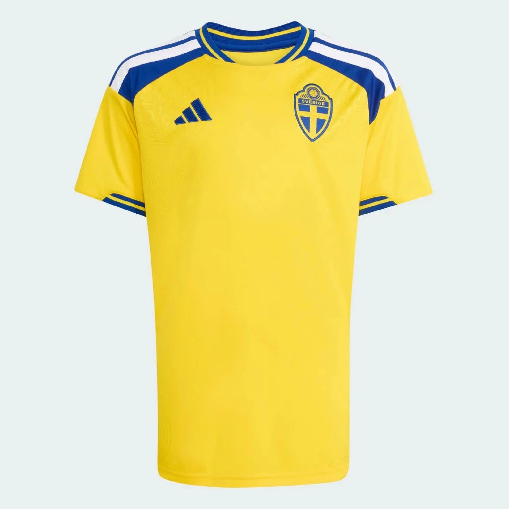 Sweden 2026 Yellow Home Youth Jersey