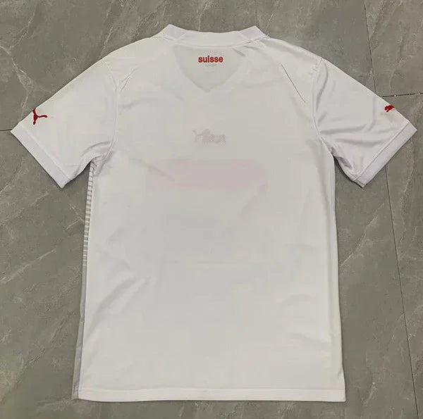 Switzerland 2022 White/Red Away Jersey