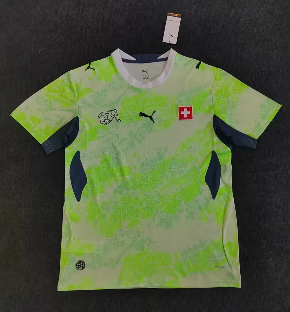 Switzerland 2026 Green Away Jersey