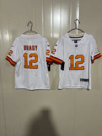 Tampa Bay Buccaneers 2020/22 Brady #12 White/Orange Kids Jersey