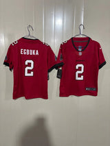 Tampa Bay Buccaneers 2020/22 Egbuka #2 Red Kids Jersey