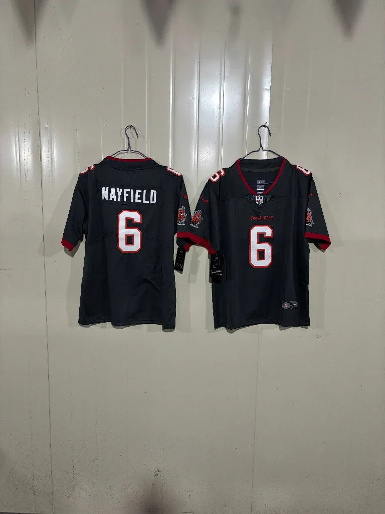 Tampa Bay Buccaneers 2020/22 Mayfield #6 Black Kids Jersey