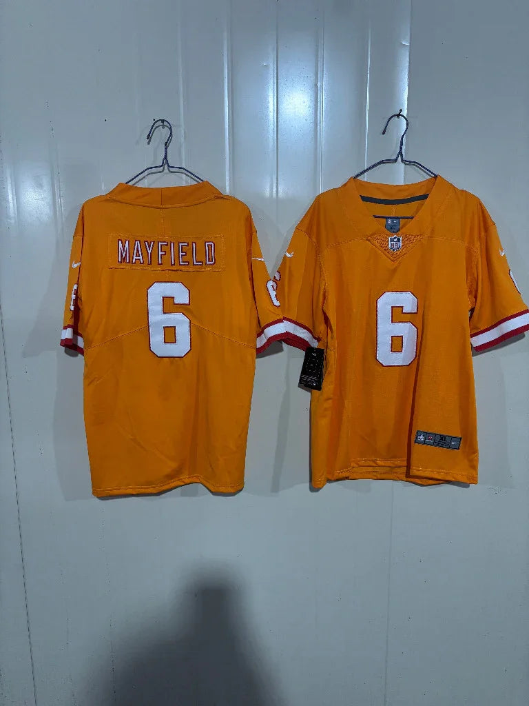 Tampa Bay Buccaneers 2020/22 Mayfield #6 Orange Kids Jersey