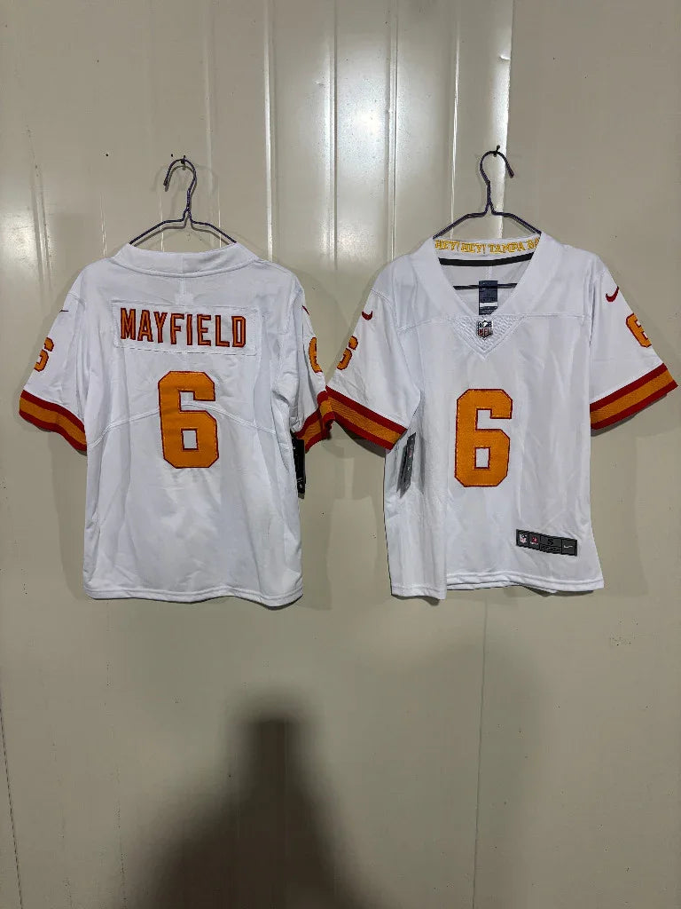 Tampa Bay Buccaneers 2020/22 Mayfield #6 White/Orange Kids Jersey