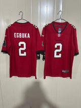 Tampa Bay Buccaneers 25/26 Egbuka #2 Red NFL Jersey