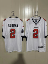 Tampa Bay Buccaneers 25/26 Egbuka #2 White NFL Jersey