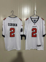 Tampa Bay Buccaneers 25/26 Egbuka #2 White NFL Jersey