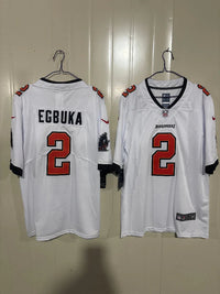 Tampa Bay Buccaneers 25/26 Egbuka #2 White NFL Jersey