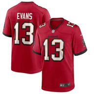 Tampa Bay Buccaneers 25/26 Evans #13 Red NFL Jersey