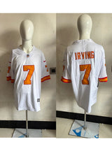 Tampa Bay Buccaneers 25/26 Irving #7 White/Orange NFL Jersey