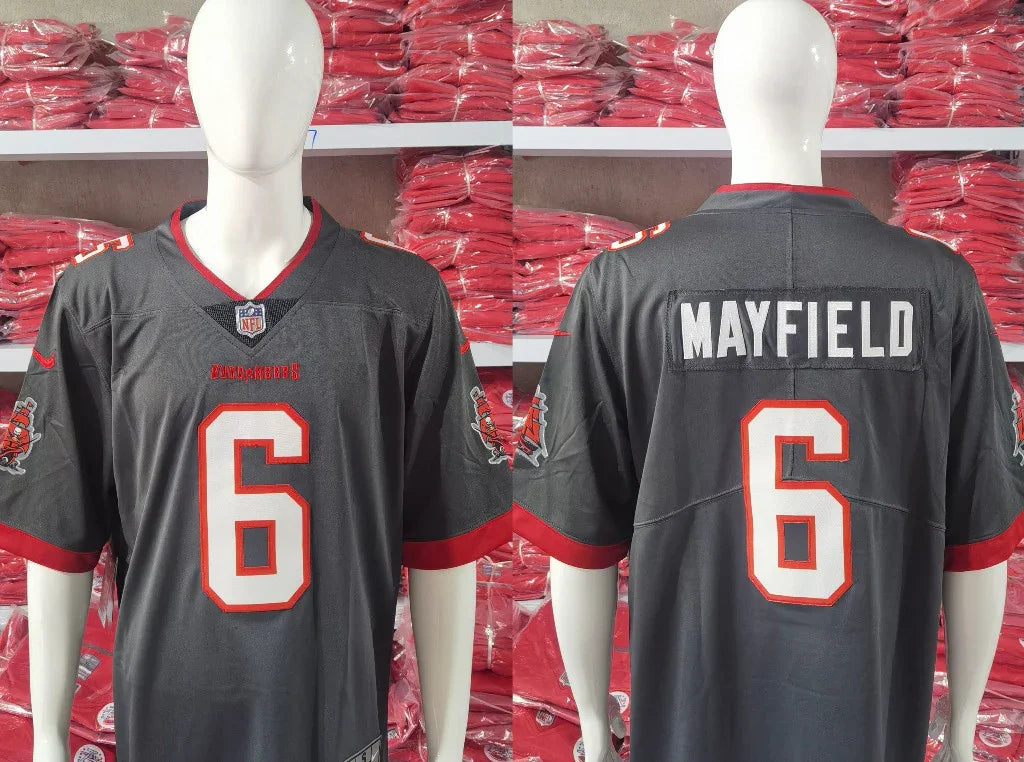 Tampa Bay Buccaneers 25/26 Mayfield #6 Black NFL Jersey