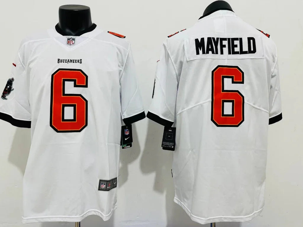 Tampa Bay Buccaneers 25/26 Mayfield #6 White NFL Jersey