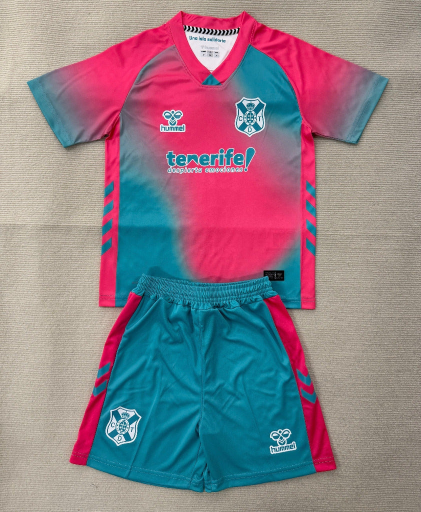 Tenerife 25/26 Red/Green Third Kids Jersey Set