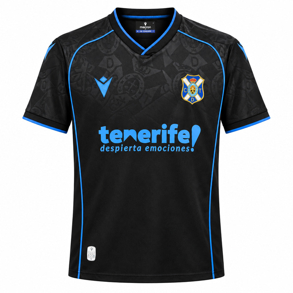 Tenerife 26/27 Black/Blue Trim Away Jersey