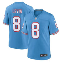 Tennessee Titans 25/26 Levis #8 Light Blue Game NFL Jersey