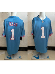 Tennessee Titans 25/26 Ward #1 Light Blue Game NFL Jersey