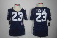 Texans 2021/22 Foster #4 Navy/White Women NFL Jersey