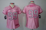 Texans 2021/22 Watt #99 Pink Bubble Gum Women NFL Jersey