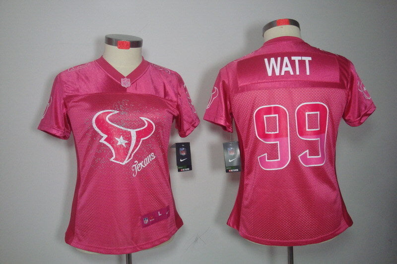 Texans 2021/22 Watt #99 Pink Women NFL Jersey