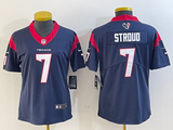 Texans 2022/23 Stroud #7 Navy/Red Women NFL Jersey