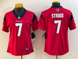 Texans 2022/23 Stroud #7 Red/Navy/White Women NFL Jersey