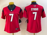 Texans 2022/23 Stroud #7 Red/Navy/White Women NFL Jersey