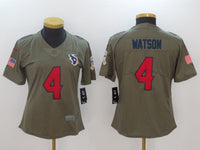 Texans 2022/23 Watson #4 Khaki/Red Women NFL Jersey
