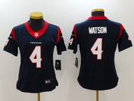 Texans 2022/23 Watson #4 Navy Blue/Red Women NFL Jersey