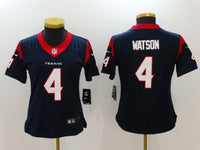 Texans 2022/23 Watson #4 Navy Blue/Red Women NFL Jersey