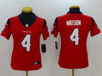 Texans 2022/23 Watson #4 Red/Navy Blue Women NFL Jersey