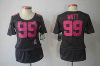 Texans 2022/23 Watt #99 Black/Pink Women NFL Jersey