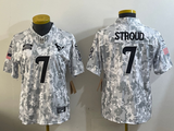 Texans 2023/24 Stroud #7 Arctic Camo Women NFL Jersey