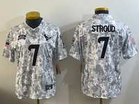 Texans 2023/24 Stroud #7 Arctic Camo Women NFL Jersey