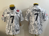 Texans 2023/24 Stroud #7 Arctic Camo Women NFL Jersey