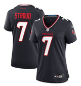 Texans 2023/24 Stroud #7 Black/White Women NFL Jersey