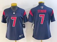 Texans 2023/24 Stroud #7 Navy/Red Women NFL Jersey