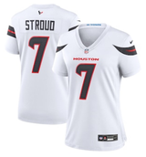 Texans 25/26 Stroud #7 White/Black Women NFL Jersey