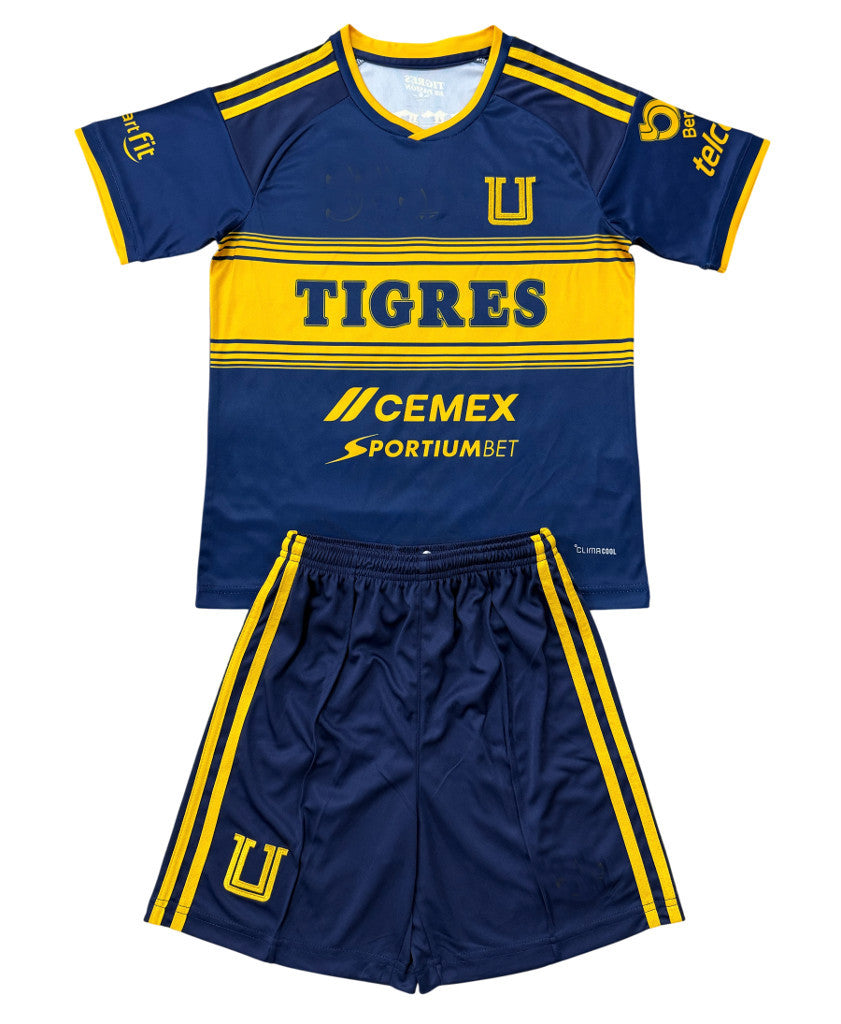 Tigre 26/27 Blue/Yellow Away Kids Jersey Set