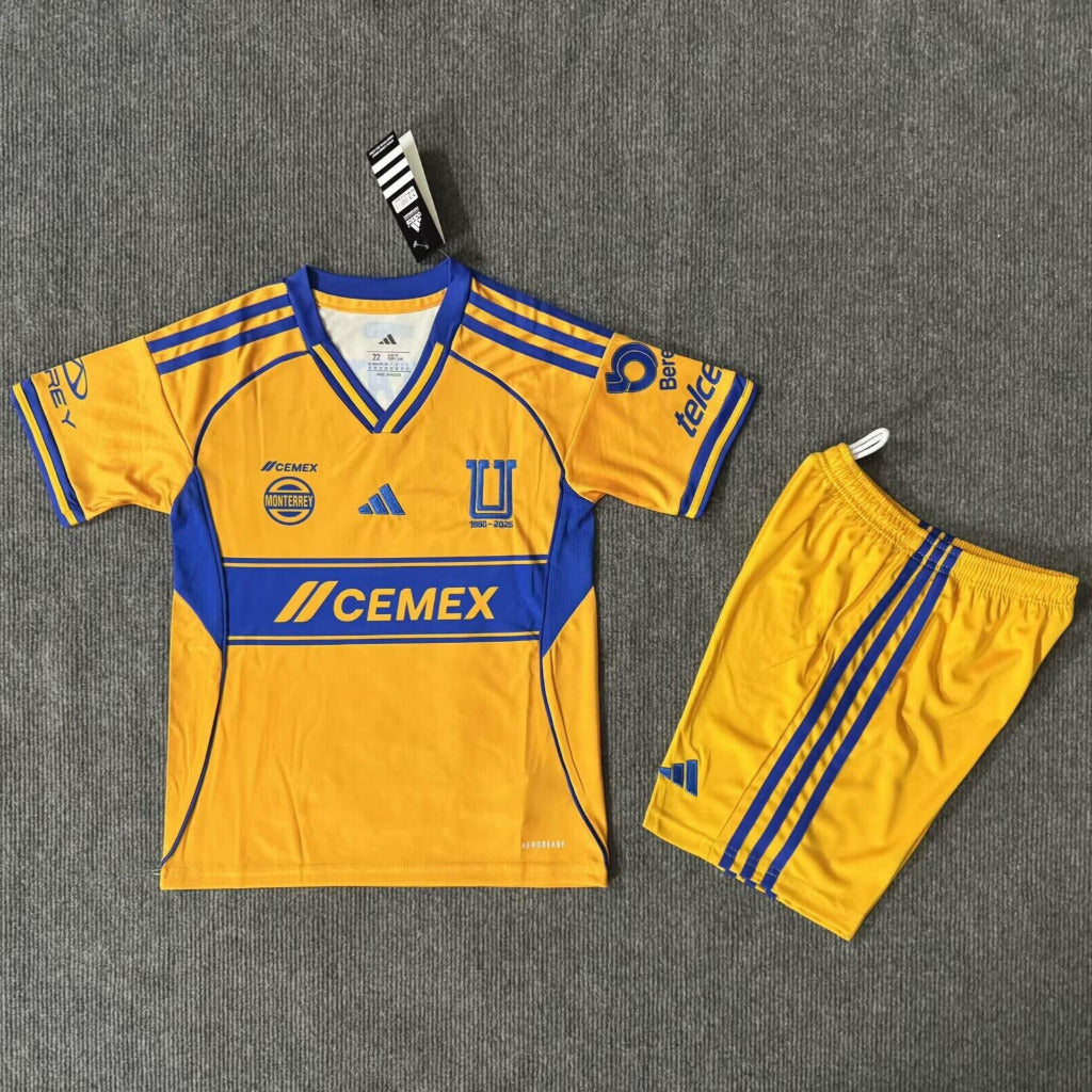 Tigres 25/26 Home Kids Jersey Set