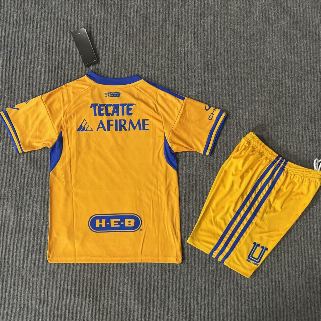Tigres 25/26 Home Kids Jersey Set