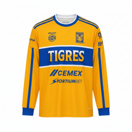 Tigres Uanl 26/27 Gold/Blue Home Long Sleeve Jersey