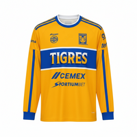 Tigres Uanl 26/27 Gold/Blue Home Long Sleeve Jersey