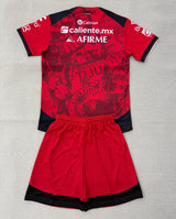 Tijuana 25/26 Red/Black Home Kids Jersey Set