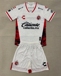 Tijuana 25/26 White/Red Away Kids Jersey Set