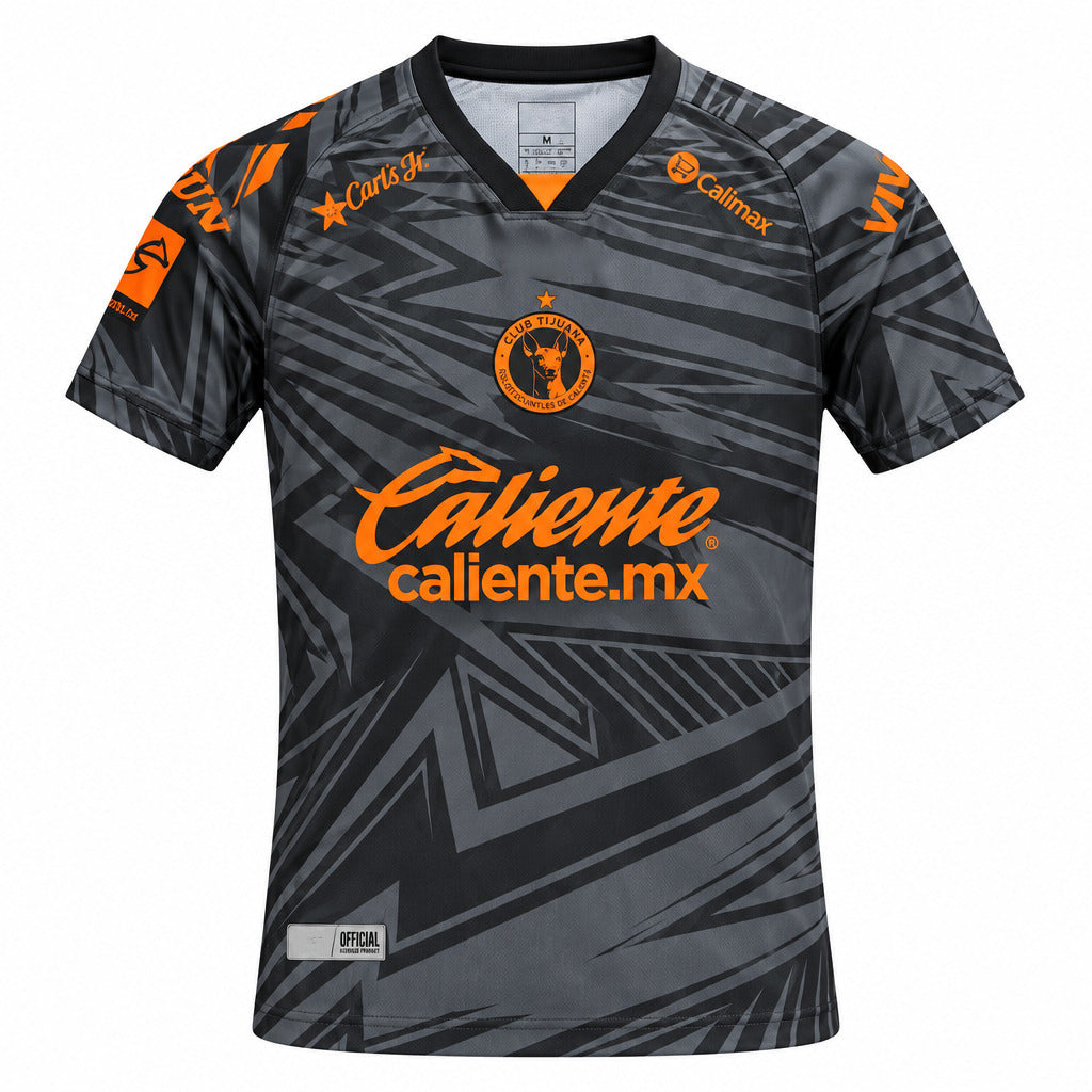 Tijuana 26/27 Dark Gray/Bright Orange Third Jersey