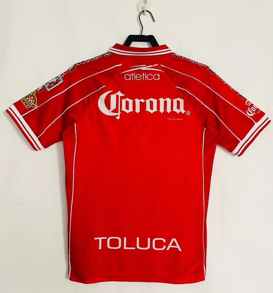 Toluca 1999/00 Retro Red/White Home Stadium Jersey