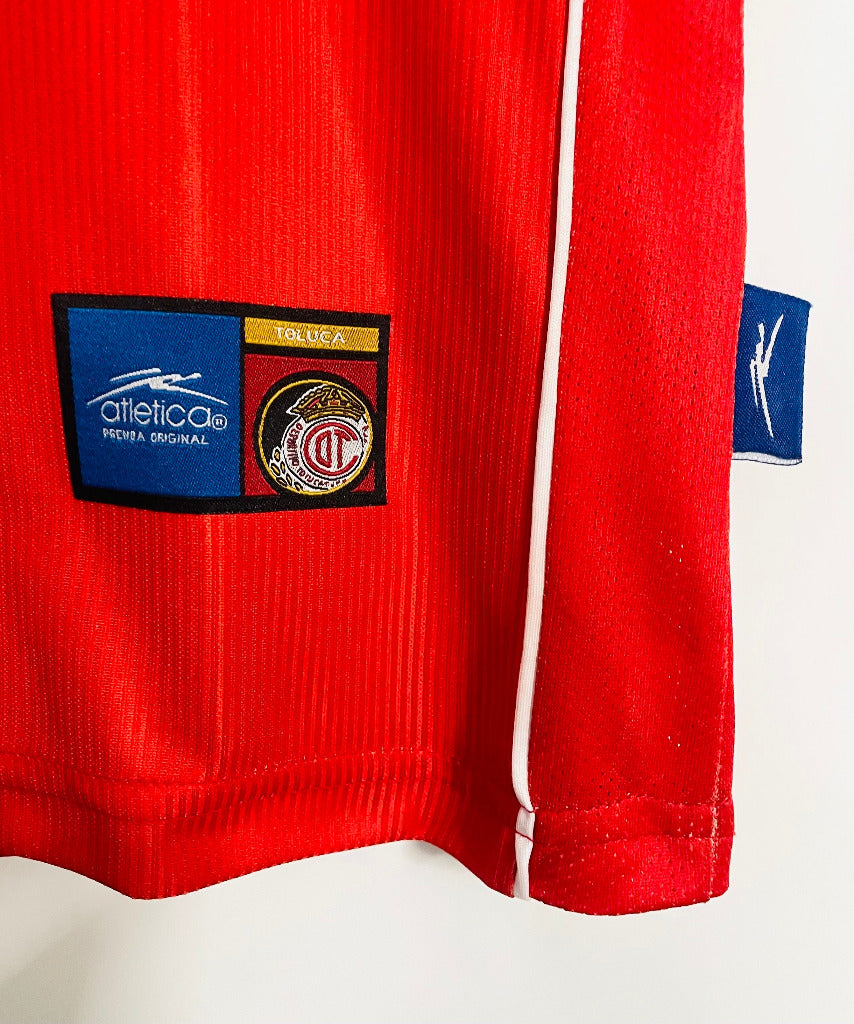 Toluca 1999/00 Retro Red/White Home Stadium Jersey