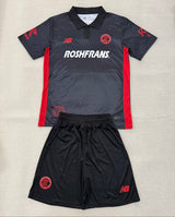 Toluca 25/26 Black/Red Third Kids Jersey Set
