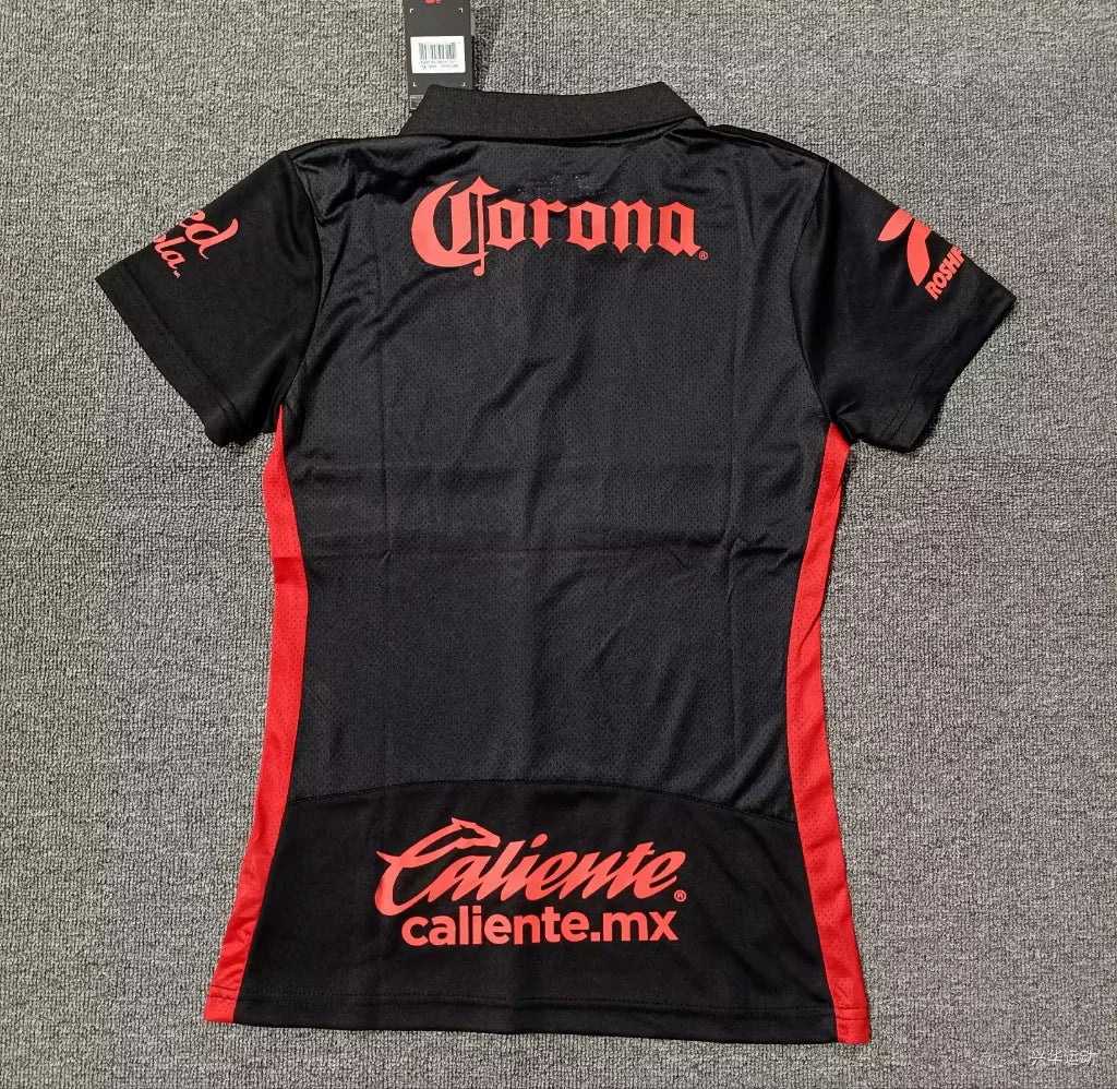 Toluca 25/26 Black/Red Third Women Jersey